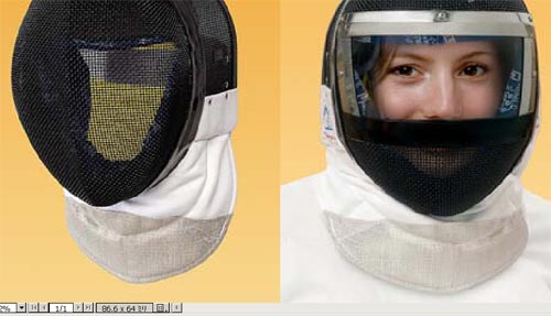 八王子フェンシングクラブ 2009フルーレ前垂れ有効面FOIL BIB